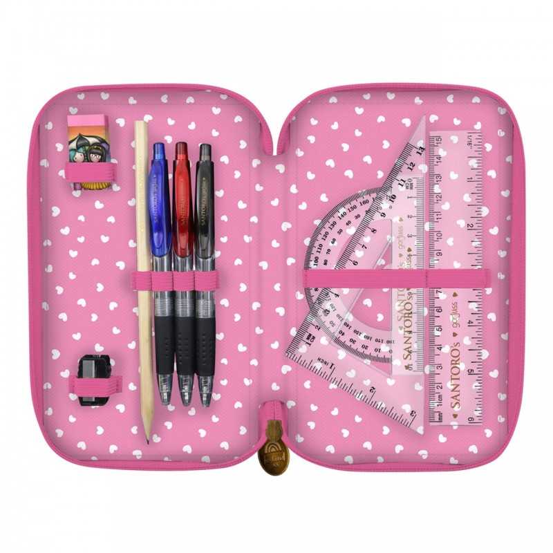 Astuccio 3 Zip Gorjuss Be Kind To Each Other