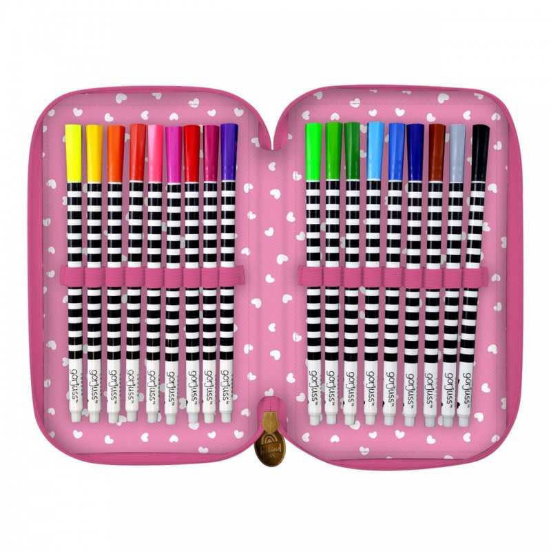 Astuccio 3 Zip Gorjuss Be Kind To Each Other