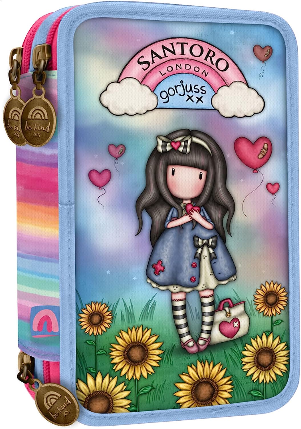 ASTUCCIO 3 ZIP BE KIND TO YOURSELF GORJUSS - SANTORO