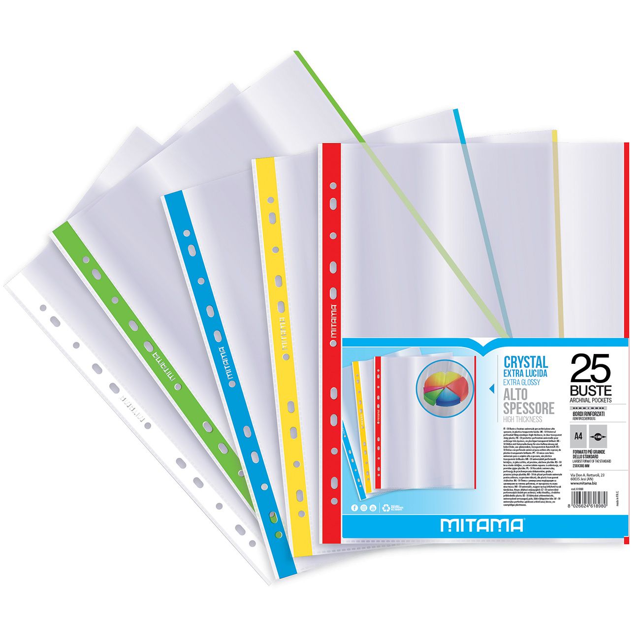 CF 25 PZ Mitama Buste Plastica con Fori f.to 23 5x30 5