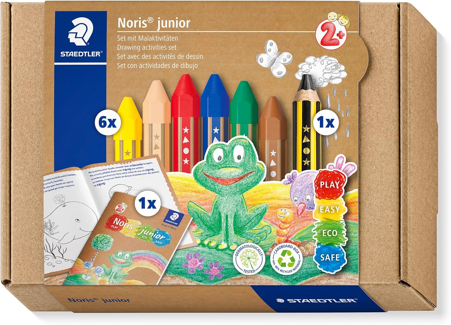 Noris® junior 61 C1 Set misto contenente 6 pastelli a cera