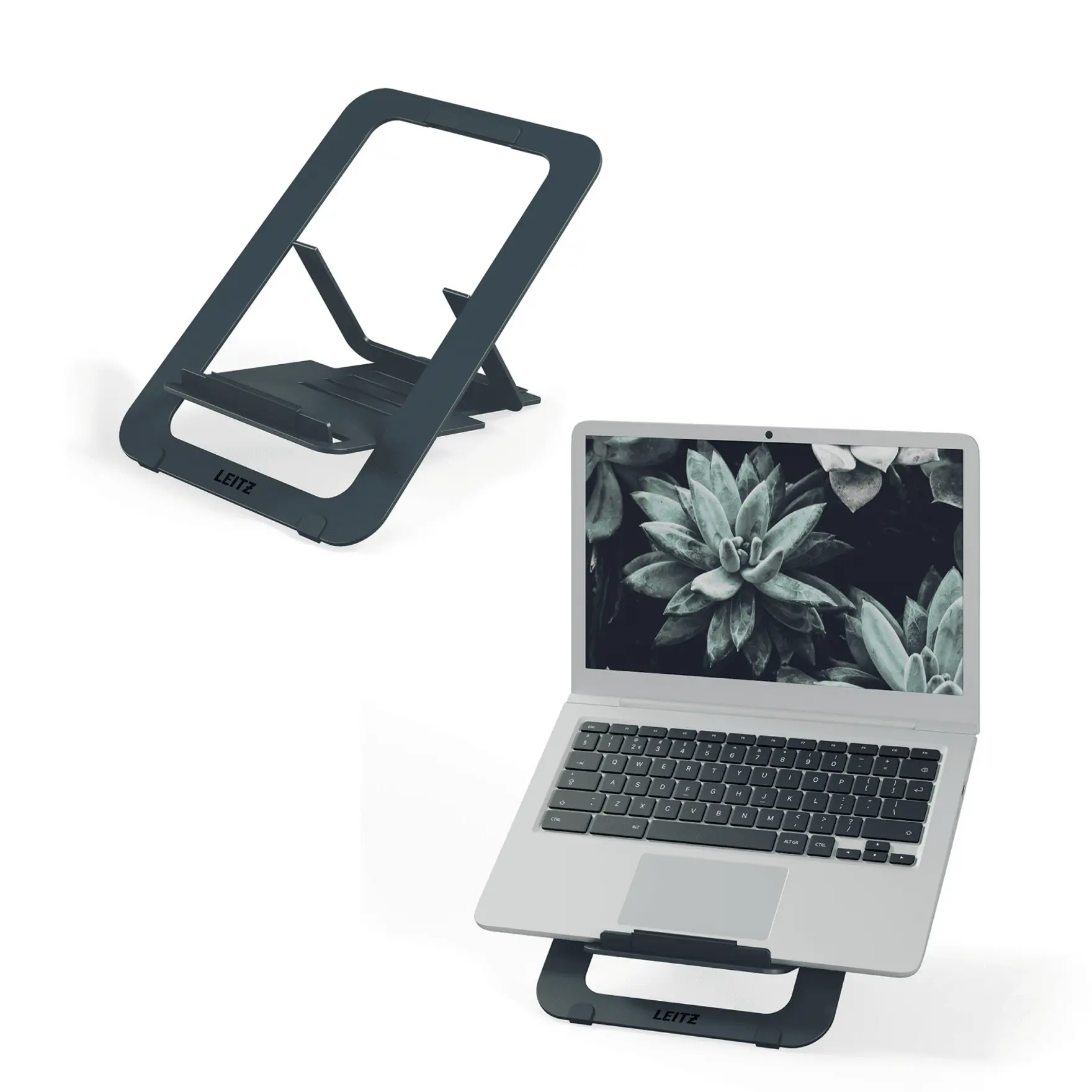 Leitz Ergo Supporto per Laptop In Alluminio Ultrasottile