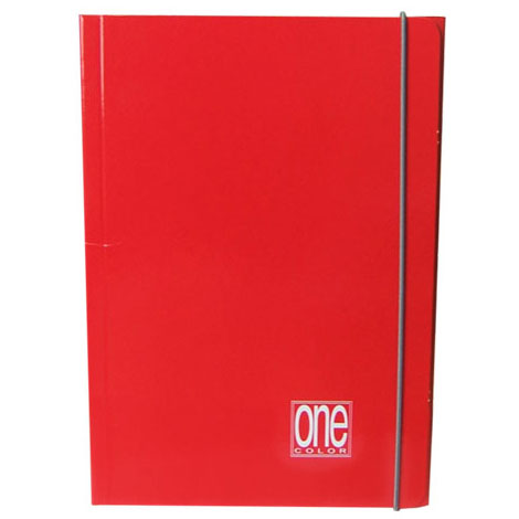 CARTELLA 3 LEMBI ELASTICO 25X35 dorso 1 2 cm. ONE-COLOR