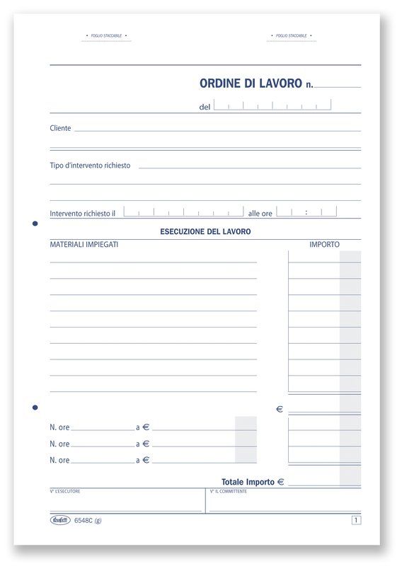 CF. 5 PZ. BL. 50/50 INTERVENTI A DOMICILIO DEL CLIENTE