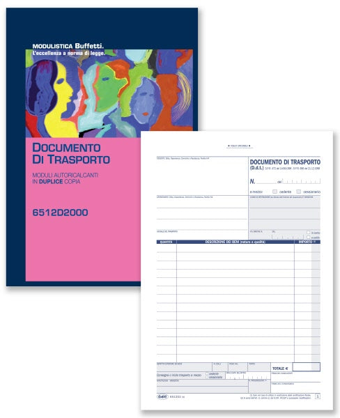 FATTURA/DOCUMENTO DI TRASPORTO - BLOCCO 33/33/33 FF 29 7X21