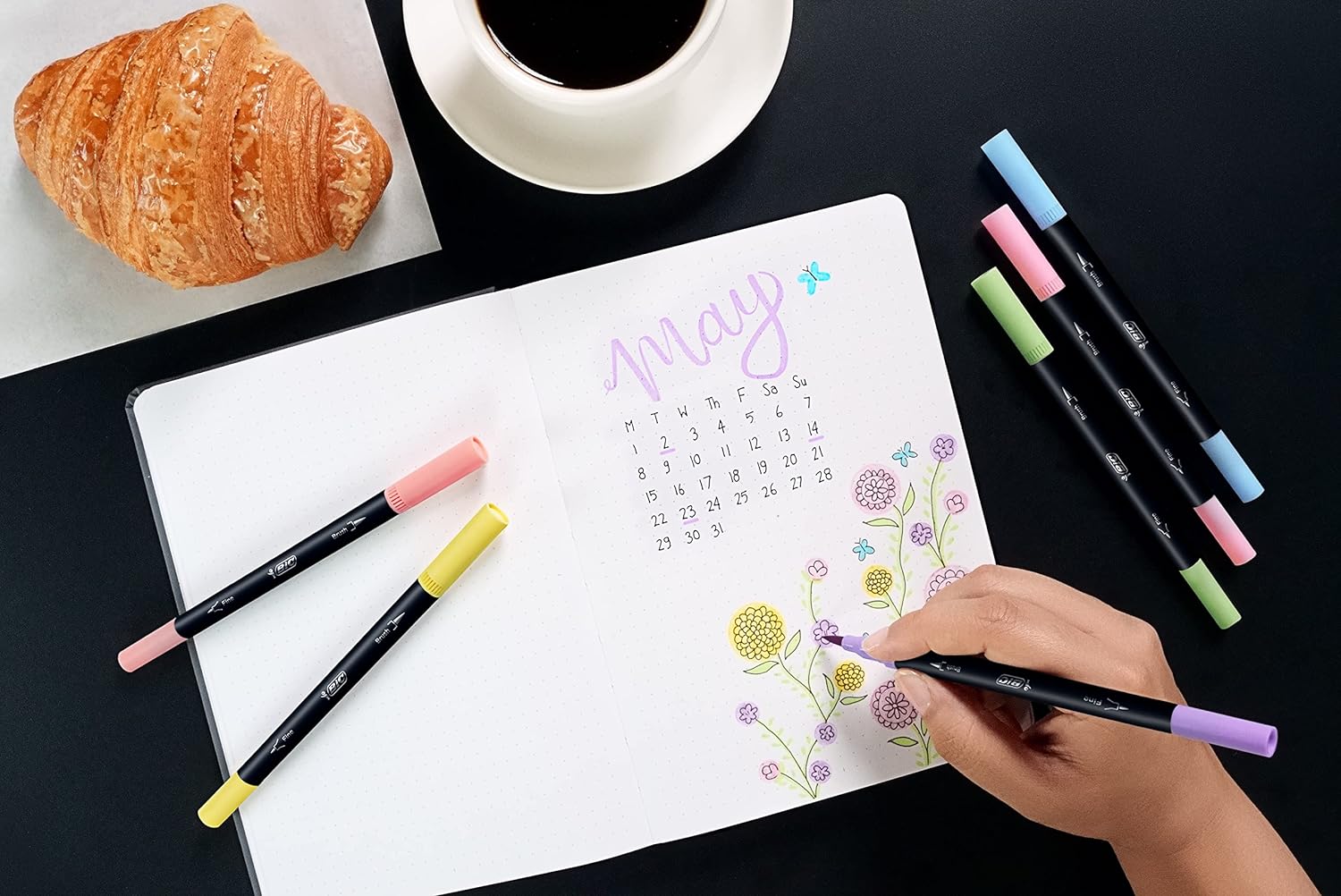 CF 6 PZ PENNARELLI BIC INTENSITY DUAL TIP BRUSH PASTEL