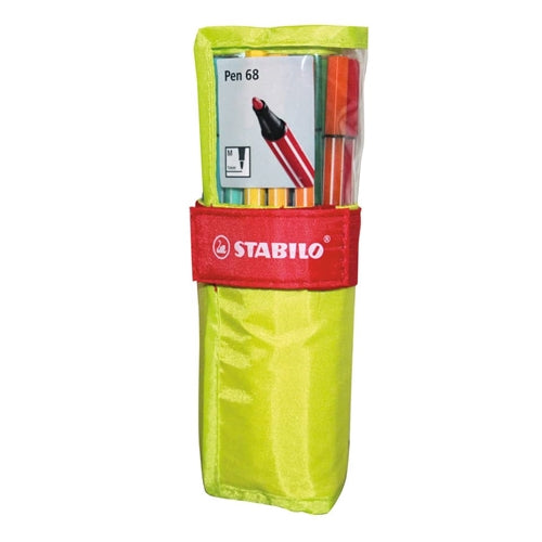 Rollset stabilo verde Pen 68 - colori assortiti - conf. 25