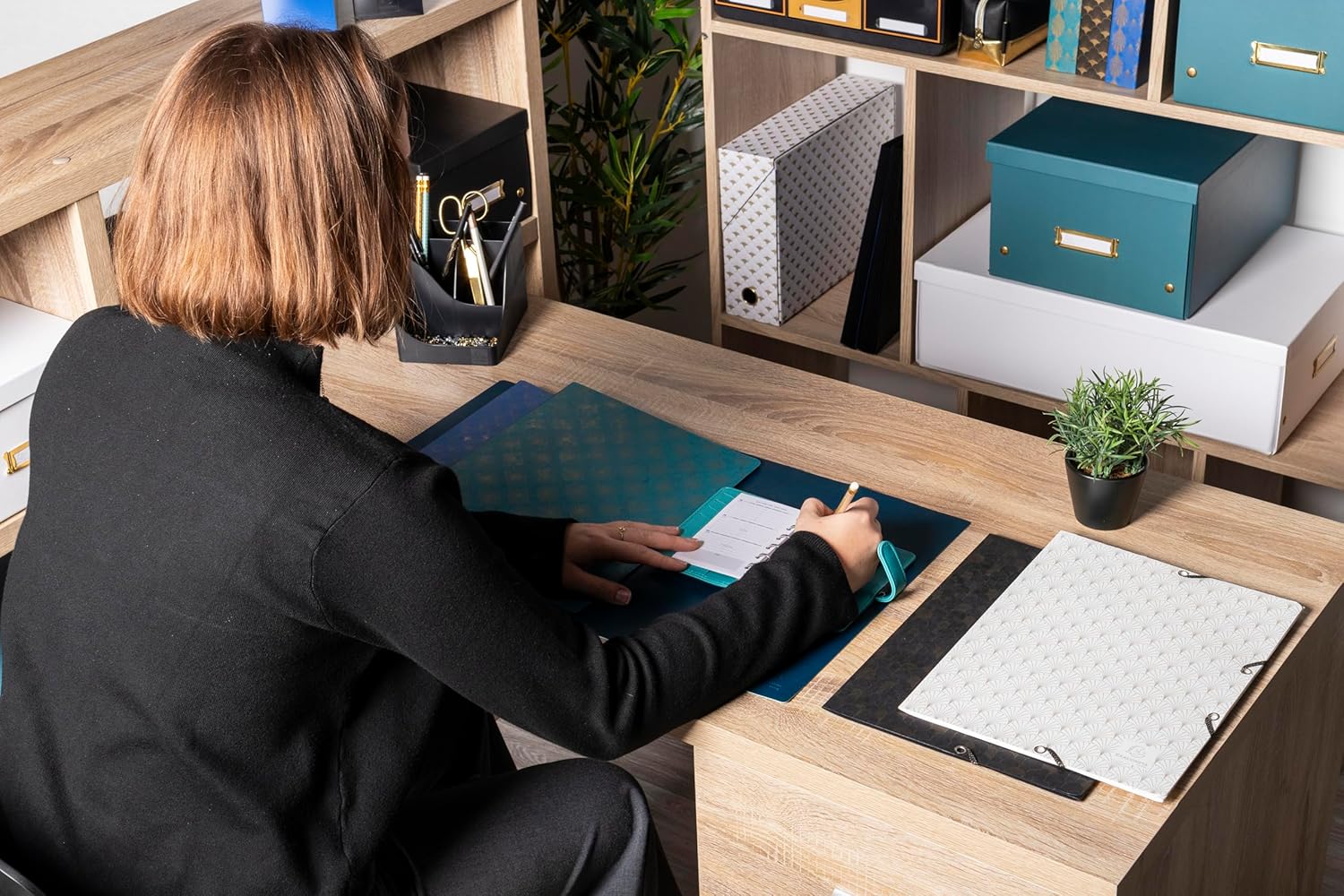 EXACOMPTA PEN-WAVE NEO DECO NERO 5 SCOMPARTI