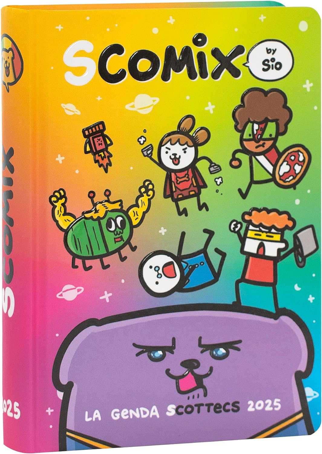 Diario Scuola Scomix 16 Mesi Medium By Sio 2024/2025 Viola