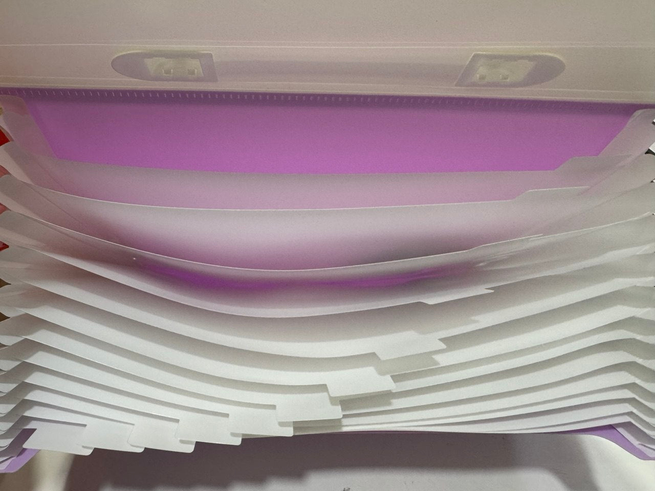 Classificatore a soffietto 13 scomparti - Pastel Dots Lilla