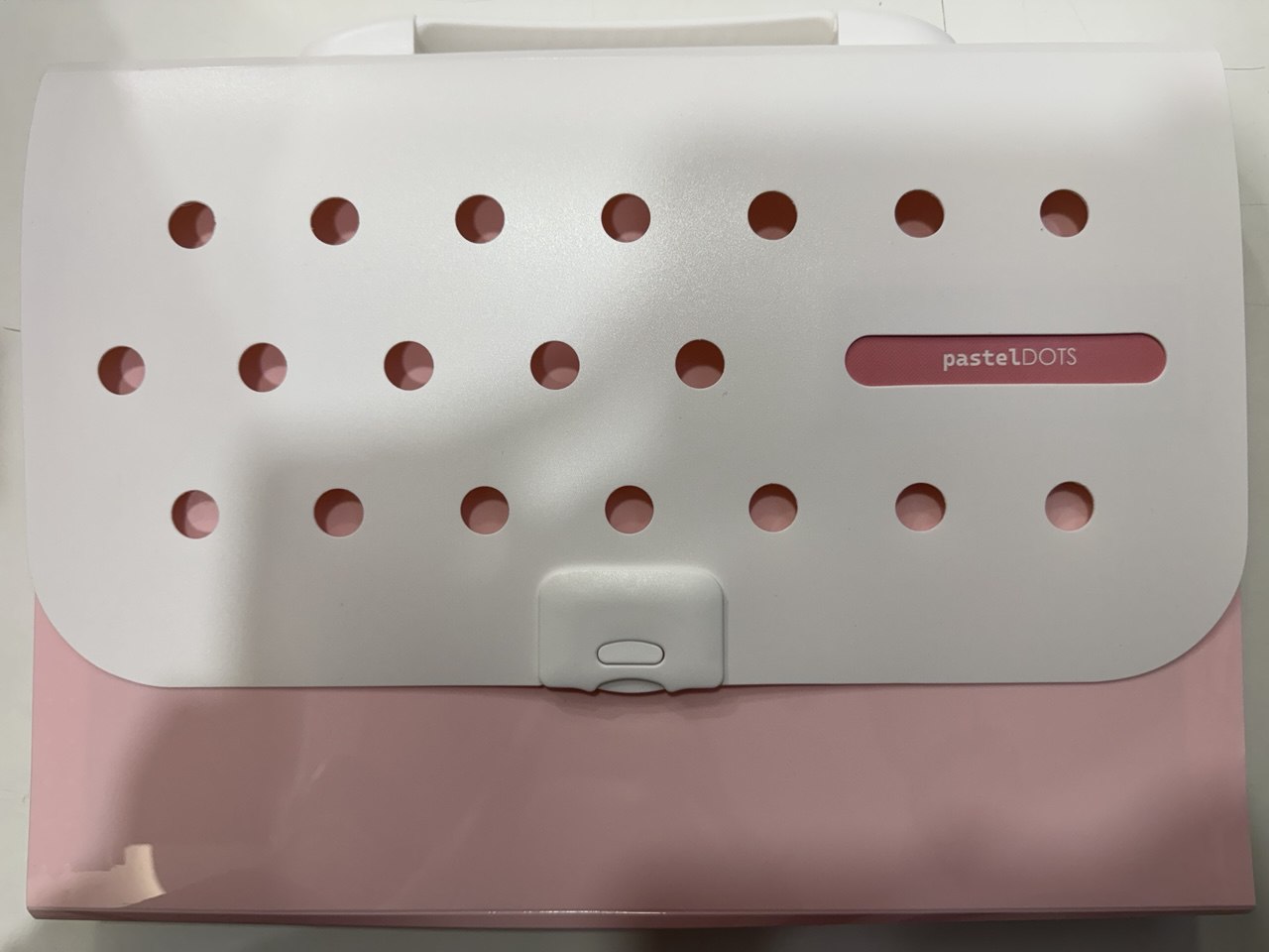 Classificatore a soffietto 13 scomparti - Pastel Dots Rosa