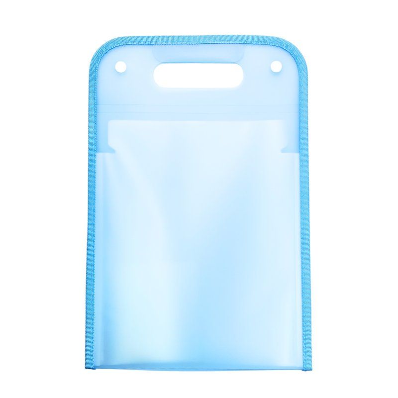 Classificatore a soffietto verticale con maniglia - Azzurro