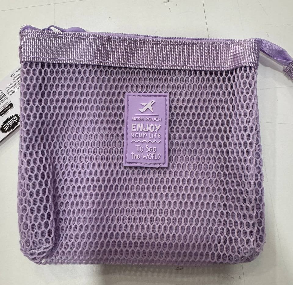 Travel bag a 3 tasche con zip - Pastel Lilla