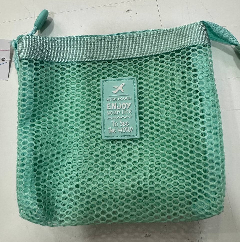 Travel bag a 3 tasche con zip - Pastel Verde
