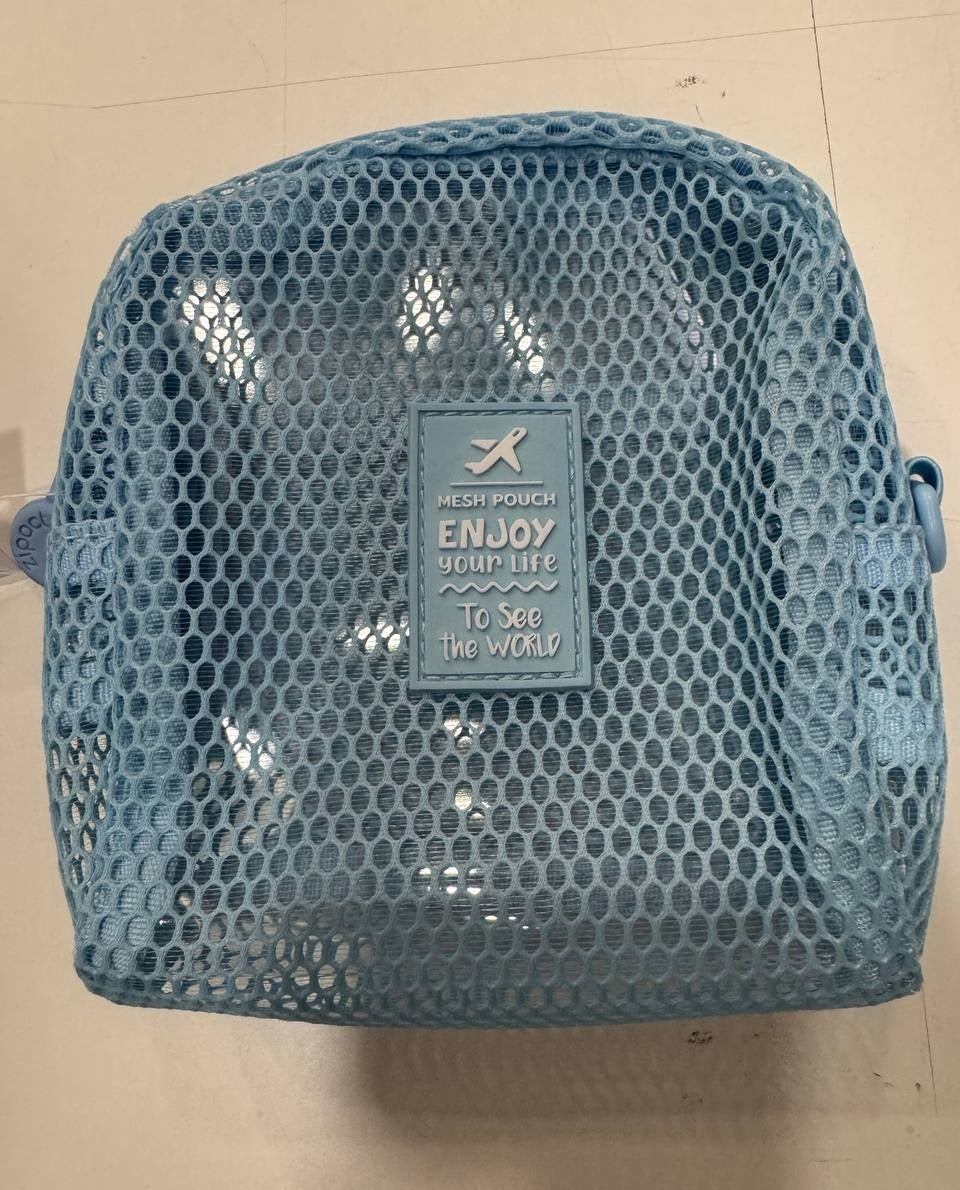 Travel beauty piccola con zip - Pastel Azzurro