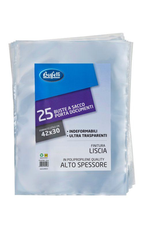 CF 25 Buste a sacco Polipropilene 42x30 cm lisce alto spess.