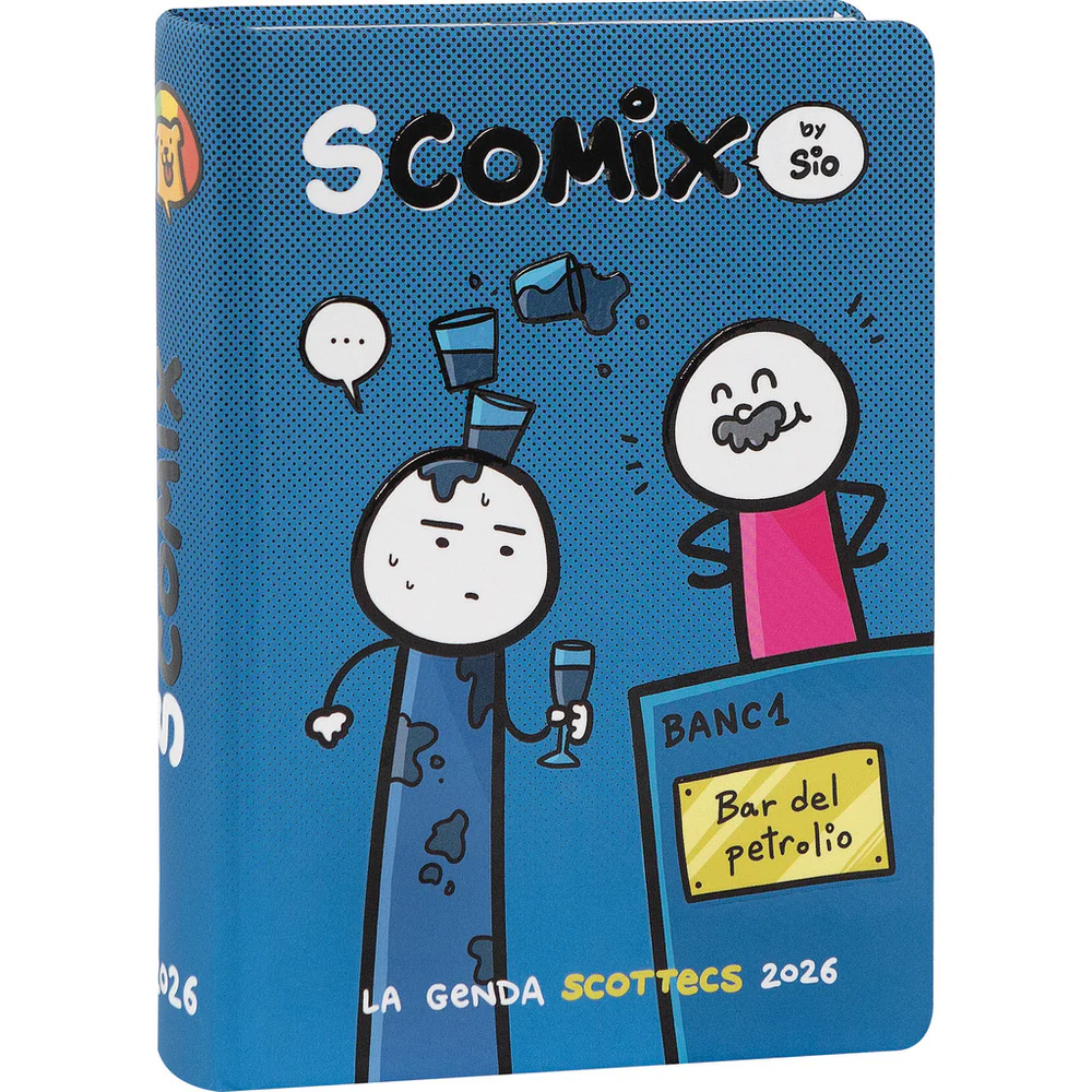 Scomix -Diario 16 Mesi 2025/26 -Medio Giornaliero Blu Chiaro