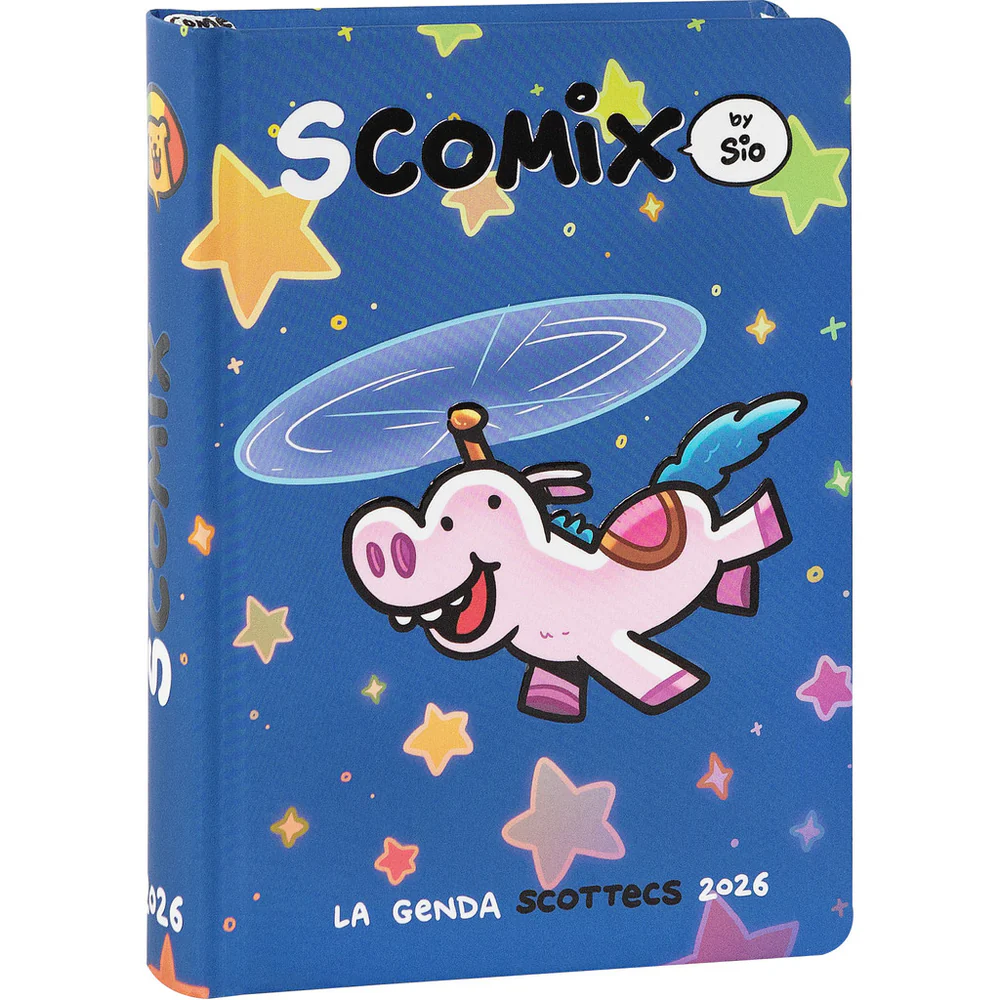 Scomix -Diario 16 Mesi 2025/26 - Medio Giornaliero Blu