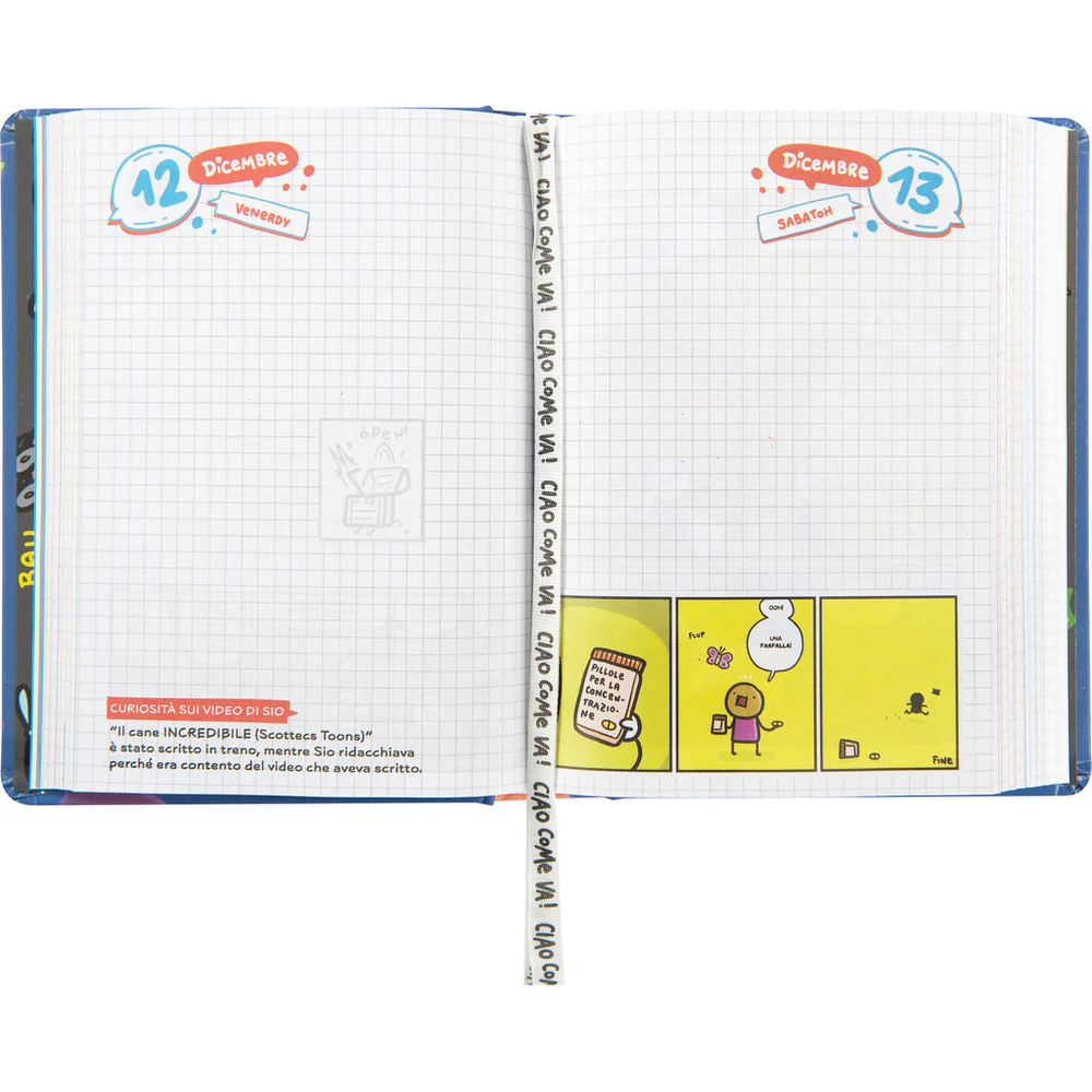 Scomix -Diario 16 Mesi 2025/26 - Medio Giornaliero Blu