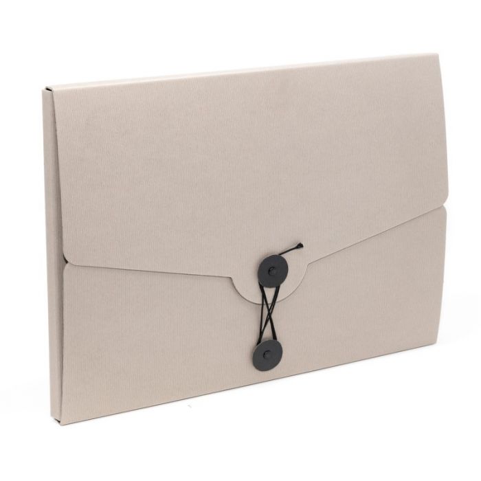 CARTELLINA 3 LEMBI CON LACCIO LIVING 21X29 7 CM TORTORA