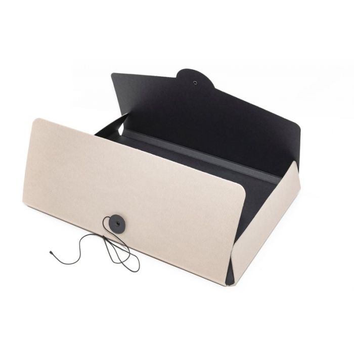 CARTELLINA 3 LEMBI CON LACCIO LIVING 21X29 7 CM TORTORA