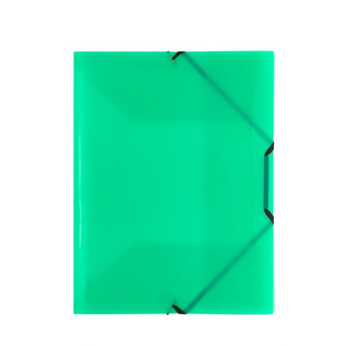 CARTELLINA VERDE CON ELASTICO ANGOLARE POLIPROPILENE 29 7X21