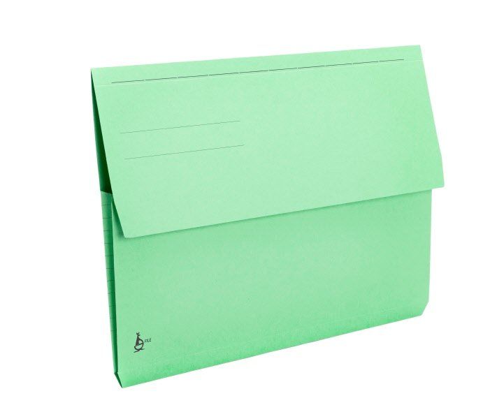 Cf. 10 Cartelline tasca soffietto 225g/mq 25 5x32 5 Verde