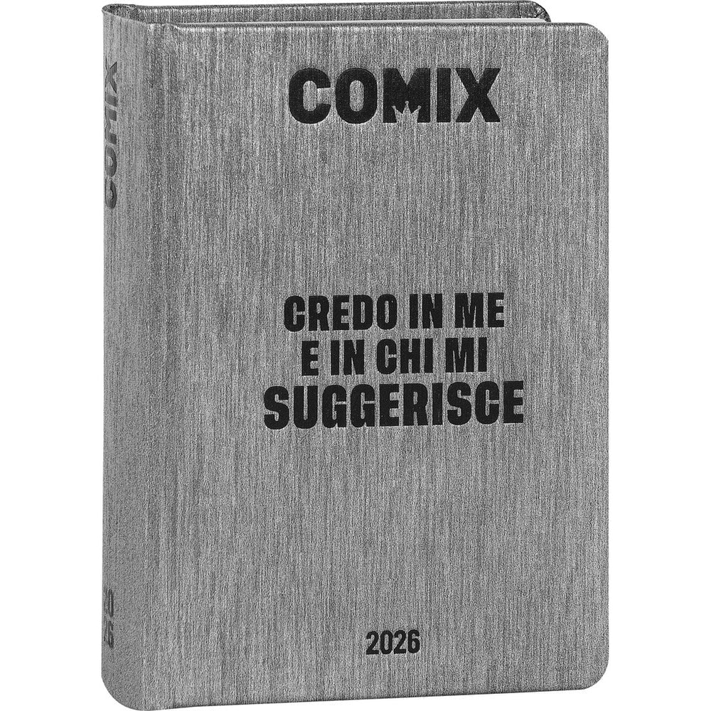 Comix - Diario 16 Mesi 2025/26 - Giornaliero Standard Grigio