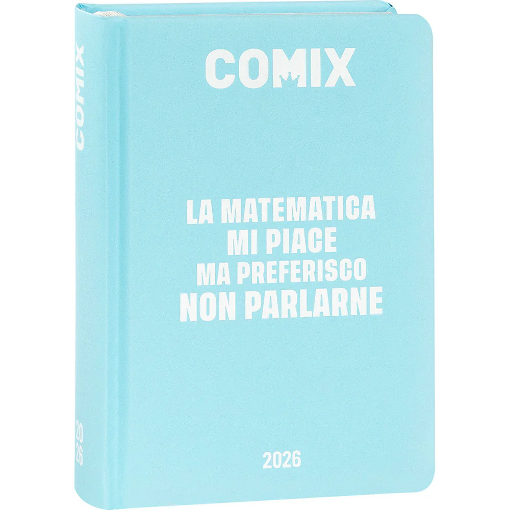 Comix - Diario 16 Mesi 2025/26 - Giornaliero Mini Azzurro