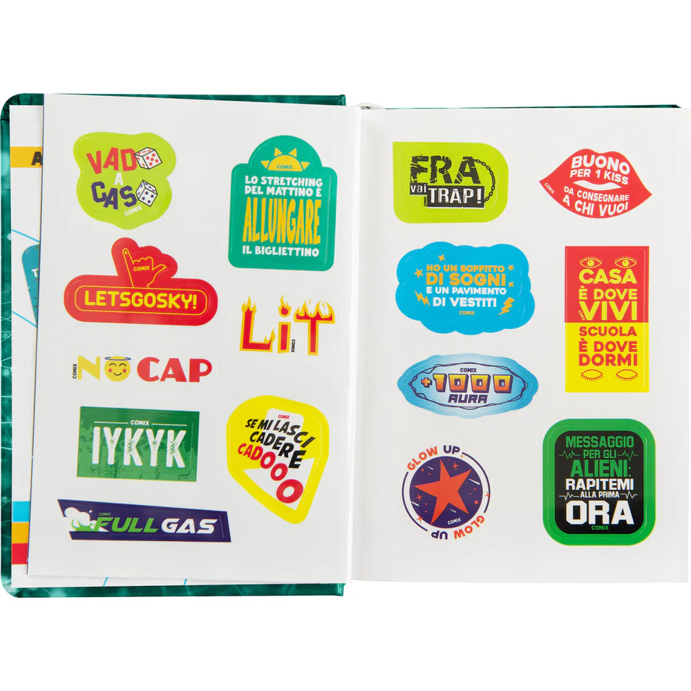 Comix - Diario 16 Mesi 2025/26 - Giornaliero Mini Verde