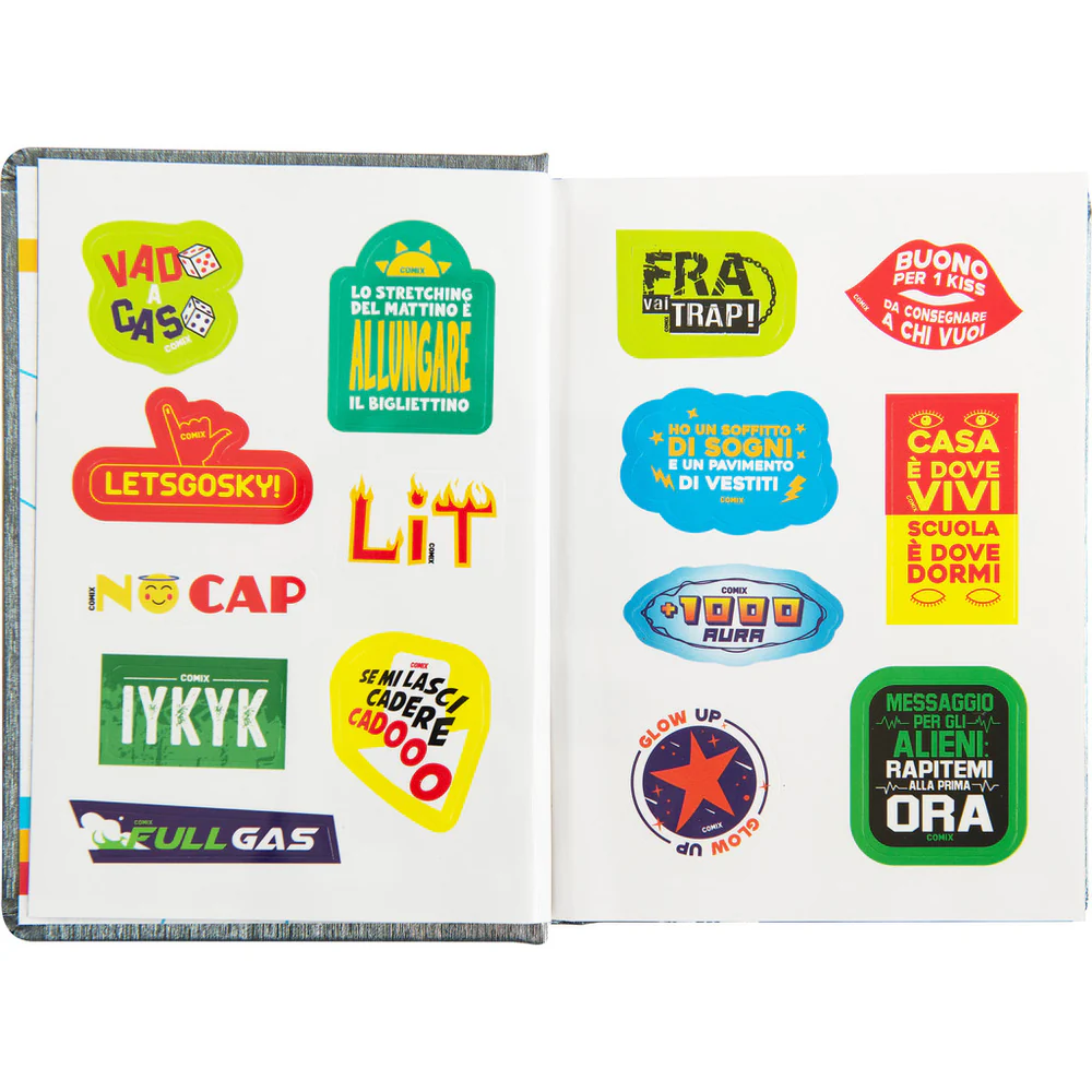 Comix - Diario 16 Mesi 2025/26 - Giornaliero Mini Grigio