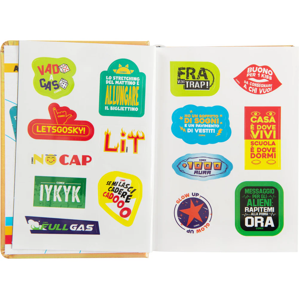 Comix - Diario 16 Mesi 2025/26- Giornaliero Mini Oro