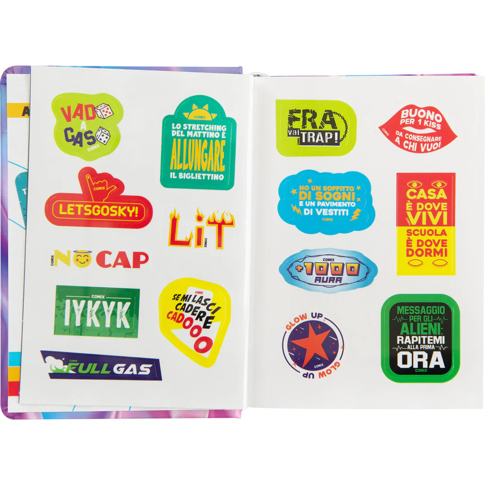 Comix - Diario 16 Mesi 2025/26 - Giornaliero Mini Wave