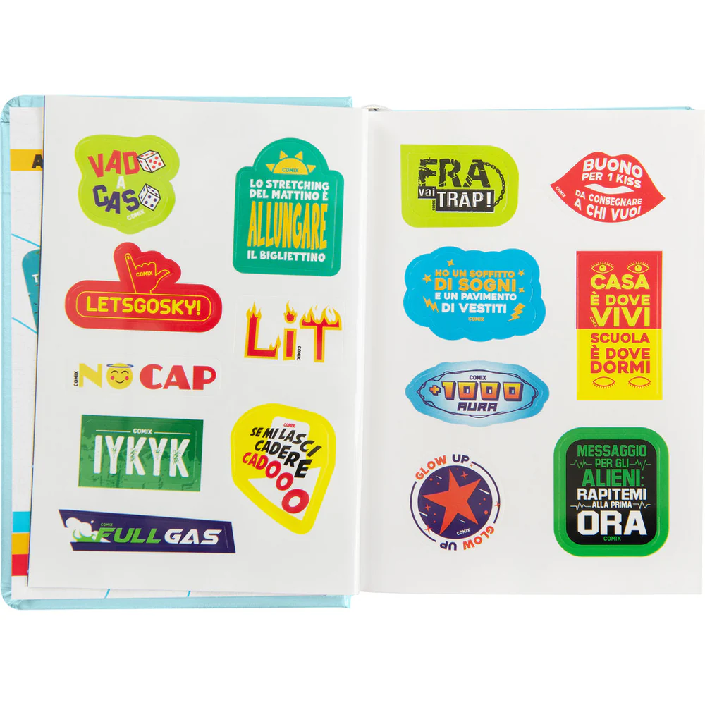 Comix - Diario 16 Mesi 2025/26 - Giornaliero Mignon Azzurro