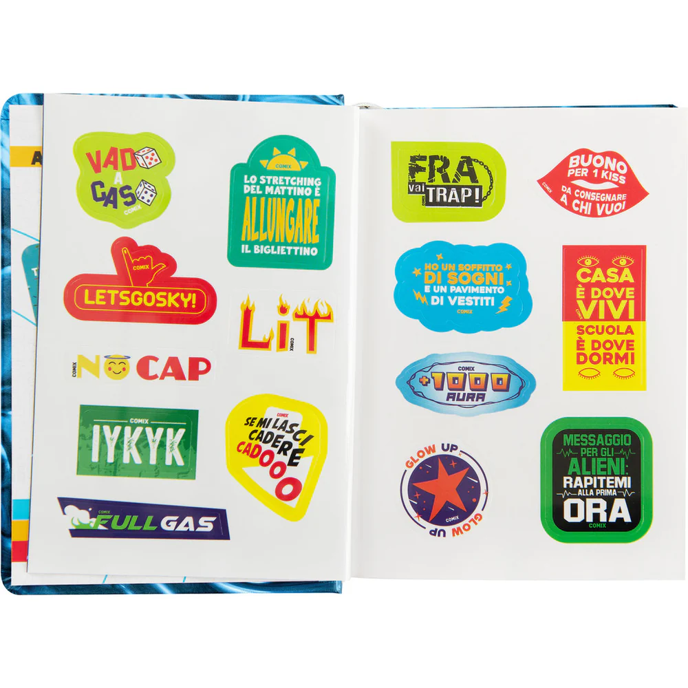 Comix - Diario 16 Mesi 2025/26 - Giornaliero Mignon Blu