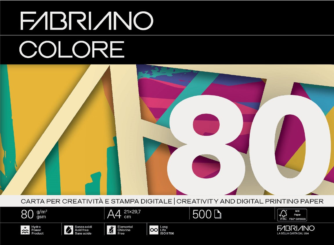 Fabriano Colore Acquamarina A4 80g