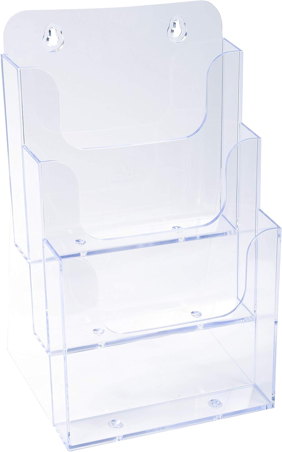 PORTA BROCHURE/CATALOGHI DA BANCO 3 SCOMPARTI A5 CRISTALLO