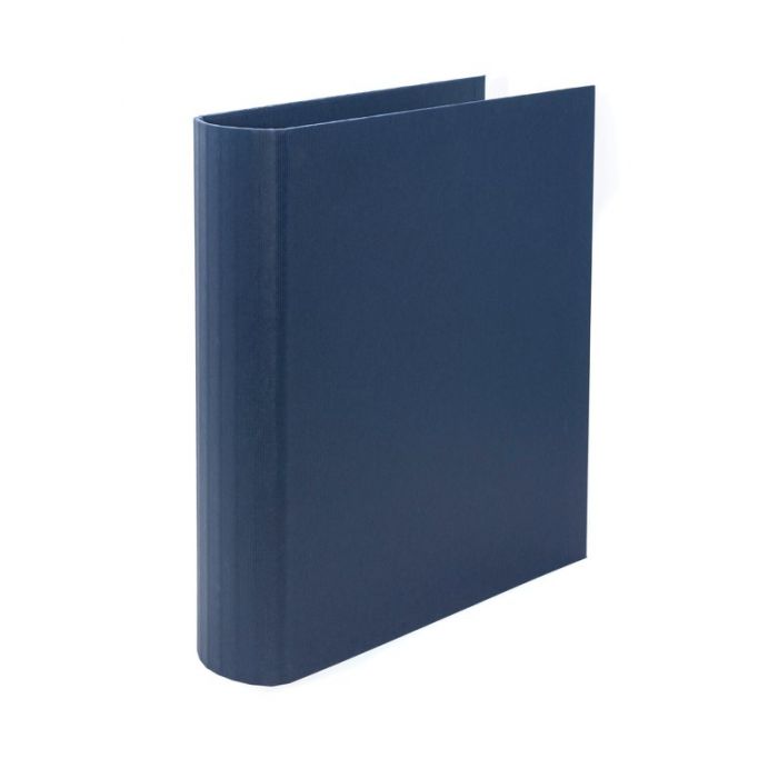 CARTELLA DORSO TONDO LIVING 4 ANELLI A D DIAMETRO 50MM BLU