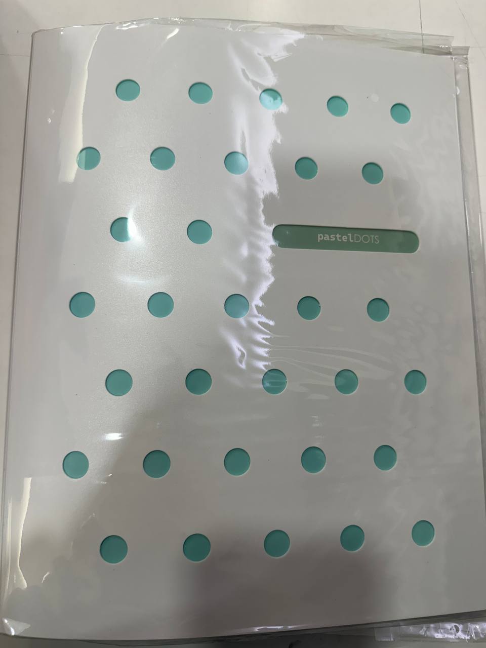 Cartella 4 Anelli Diametro 25 - Pastel Dots Verde