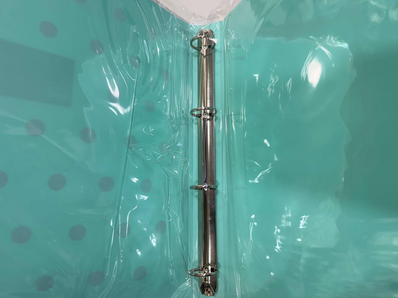 Cartella 4 Anelli Diametro 25 - Pastel Dots Verde