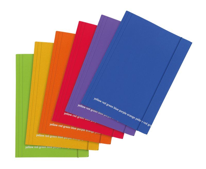 CARTELLINA CON ELASTICO HAPPY COLOR 33X24 CM