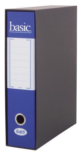 Raccoglitore Basic - Formato Protocollo - Dorso 8 cm - Blu