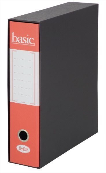 Raccoglitore Basic - Formato Protocollo - Dorso 8 cm - Rosso