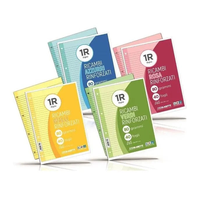 CF 6 PZ 40 FF RICAMBI RINFORZATI VERDI A4 80 GR 1 RIGO