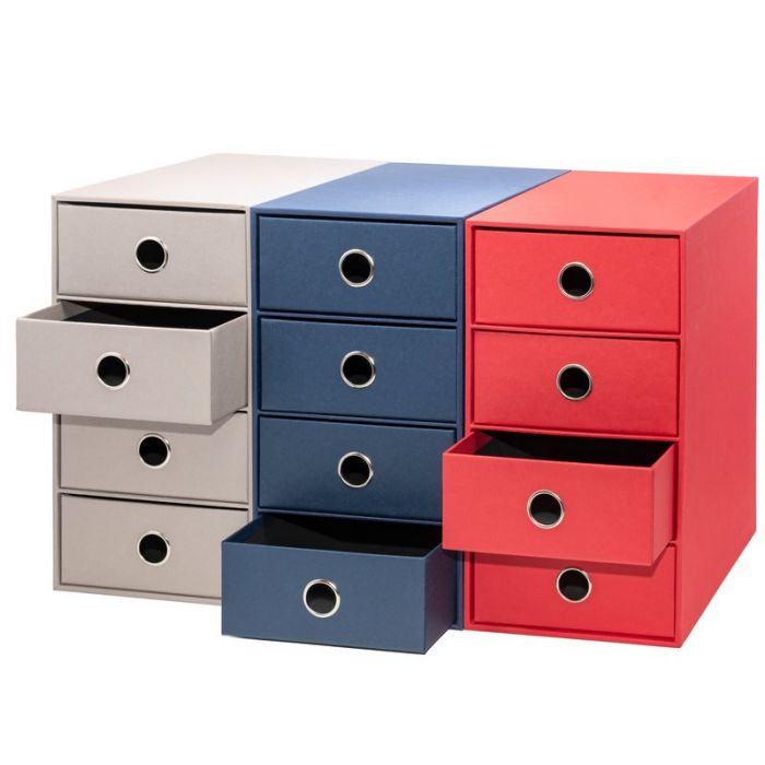 SCATOLA 4 CASSETTI LIVING 17 5X25X32 CM TORTORA