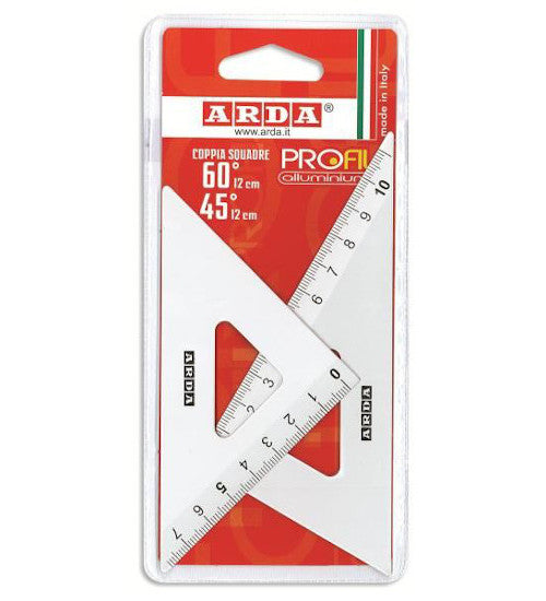 ARDA COPPIA SQUADRE ALLUMINIO 60?+45