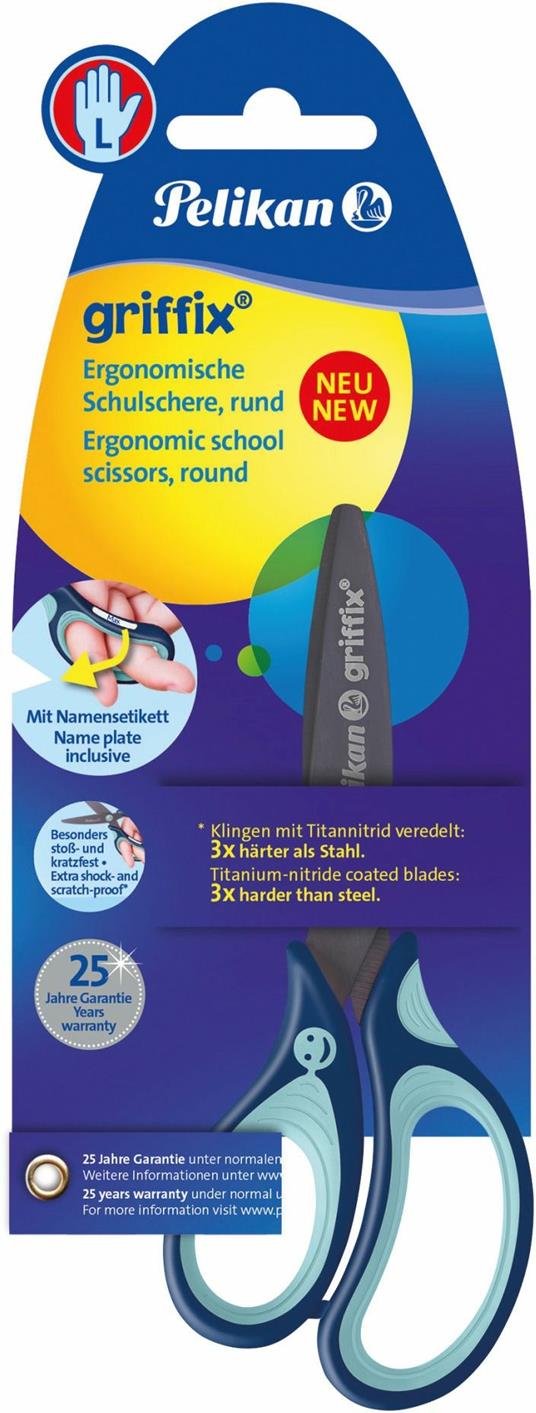 Forbici Pelikan Griffix per mancini con punte arrotondate