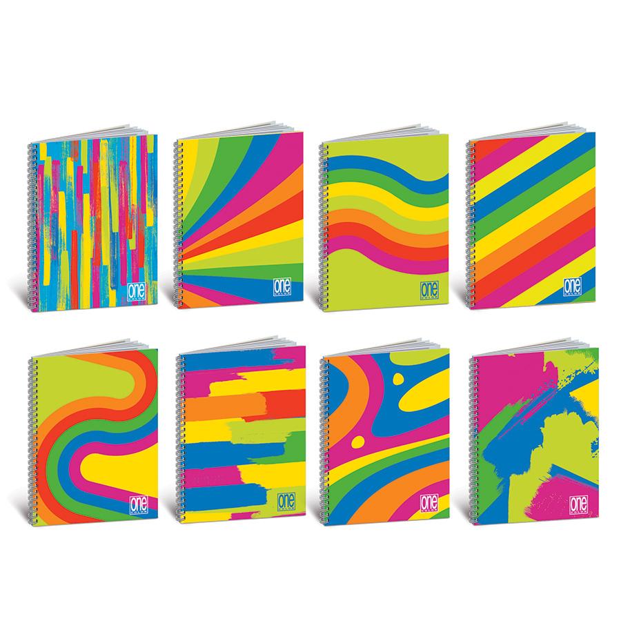 QUADERNO SPIRALATO A4 ONE COLOR FANTAFLUO 5MM