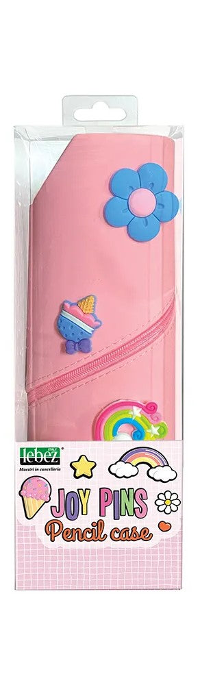 LEBEZ SPRING 25 ASTUCCIO IN SILICONE JOY PINS ROSA