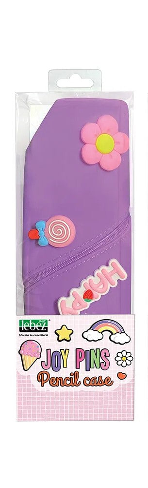 LEBEZ SPRING 25 ASTUCCIO IN SILICONE JOY PINS VIOLA